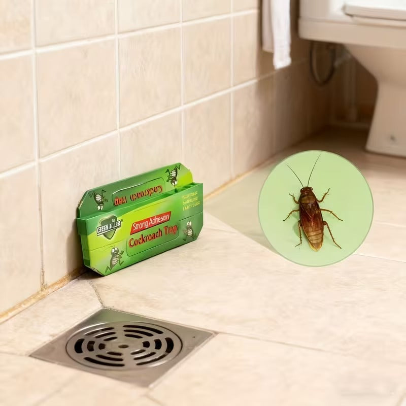 Pet-Safe Cockroach Trap – Powerful Sticky Pest Control Insect Catcher for Kitchen, Bedroom & Home