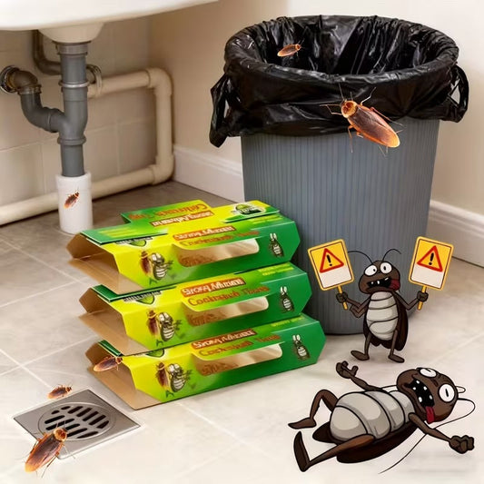 Pet-Safe Cockroach Trap – Powerful Sticky Pest Control Insect Catcher for Kitchen, Bedroom & Home